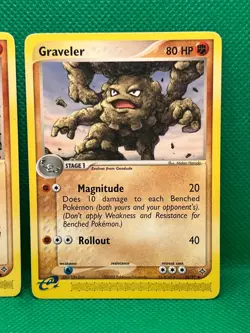 Pokemon Tcg Geodude 55/97 & Graveler 30/97 Ex Dragon Non Holo - Image 3