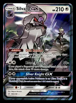 Pokemon TCG SM - Cosmic Eclipse #184/236 Silvally GX NM - Image 1