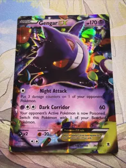 Pokemon TCG Gengar EX 34/119 Phantom Forces Ultra Rare LP+ - Image 1