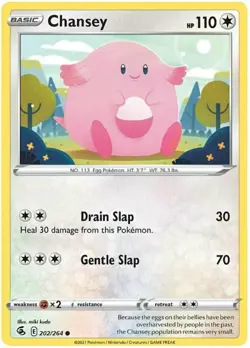 x4 Chansey - 202/264 - Common Pokemon SS08 Fusion Strike M/NM - Image 1