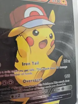 X2 Pikachu GX & Detective Pikachu GX Black Foil Fan Art Vinyl Collector Pokemon - Image 4