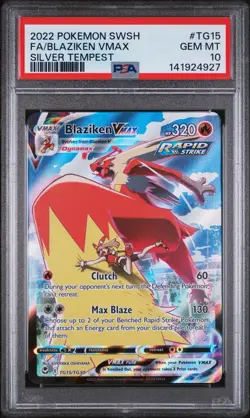 Blaziken VMAX TG15/TG30 Silver Tempest Psa 10 Gem Mint Pokemon - Image 1