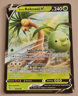 Alola-Kokowei V # 005/078 Ultra Rare Holo Pokemon Go 2022 Pokemon Deutsch Mint - Image 4
