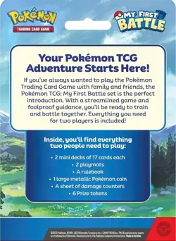 My First Battle Pikachu and Bulbasaur TCG Pokemon Sealed - Image 3