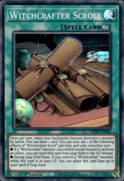 Witchcrafter Scroll - Super Rare 1st Edition MP20-EN230 - LP - YuGiOh - Image 1