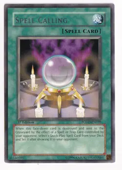 Yu-Gi-Oh! SPELL CALLING POTD-EN039 1st Edition Rare Power of the Duelist - Image 1