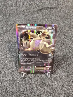 Pokemon TCG Tyranitar EX Holo Ultra Rare Card 42/98 Ancient Origins MP - Image 1