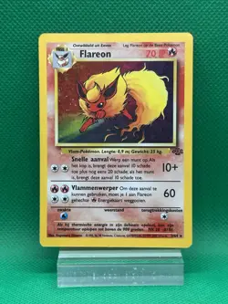 2000 Pokemon German Unlimited Jungle Flareon Holo Card 3/64 - Image 1