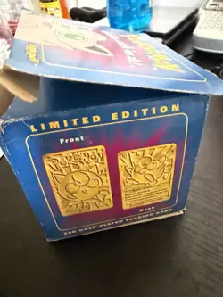 Pokemon 23k Gold Plated Burger King Card Jigglypuff New In Blue Box - Image 3