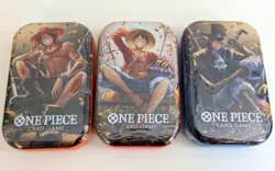 One Piece Card TCG Vol 2 Mini Tin (TS-O2, OP-13) Sealed, Brand New, Set of 3 - Image 1