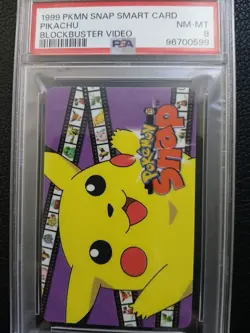 1999 POKEMON SNAP SMART CARD PSA 8 BLOCKBUSTER VIDEO VINTAGE NINTENDO PIKACHU - Image 2