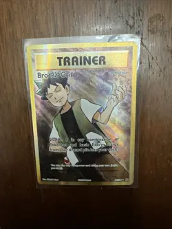 Brock's Grit 107/108 XY Evolutions Full Art Holo Rare Trainer Card NM Condition - Image 1