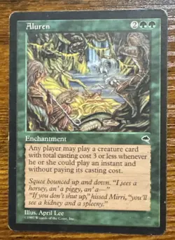 Aluren MP MTG Magic the Gathering Tempest Reserved List - Image 1