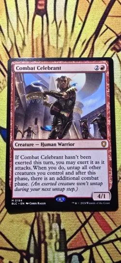 Combat Celebrant Commander: Bloomburrow Regular Creature Mythic MTG NM - Image 1