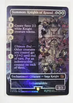 Summon: Knights of Round (Borderless) Final Fantasy Foil - Image 1