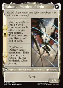 Dion, Bahamut's Dominant (Extended Art) #428 (Foil) NM Final Fantasy Magic MTG - Image 2