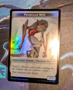 MTG *FOIL * Phyrexia: All will be One Token PHYREXIAN GOBLIN** PHYREXIAN MITE NM - Image 2