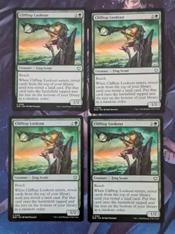 MTG 4 x Bloomburrow Uncommon CLIFFTOP LOOKOUT NM - Image 1