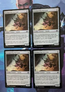 MTG 4 x The Lost Caverns Of Ixalan Uncommon SCAMPERING SURVEYOR NM - Image 1