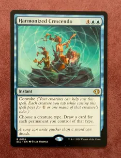 MTG Lorwyn Eclipsed Rare HARMONIZED CRESCENDO NM - Image 1