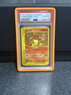2002 POKEMON JPN MCDONALD'S #004 CHARMANDER-HOLO PSA 10 - Image 1