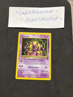 Pokemon Card Mewtwo 14-no Holo-Ita- Promo-Nm! - Image 1