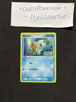 Pokemon Card Squirtle 63/100-Ex Crystal Guardians-Eng-Holo-stamped-nm! - Image 1