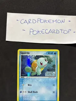 Pokemon Card Squirtle 63/100-Ex Crystal Guardians-Eng-Holo-stamped-nm! - Image 2