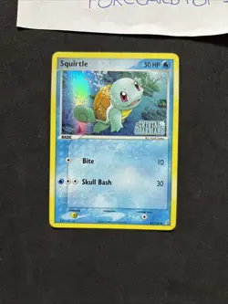 Pokemon Card Squirtle 63/100-Ex Crystal Guardians-Eng-Holo-stamped-nm! - Image 3