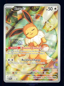 Pokemon Card Eevee SVP 173 Pokemon Center Promo Stamp PC IR Stamped FA 2025 - Image 1