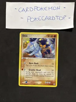 Pokemon Card Onix 69/109-EX Team Rocket Returns-Eng-Holo-stamped-nm/mint! - Image 1