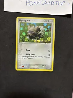 Pokemon Card Zigzagoon 74/106-Stamped-Holo-eng-nm/Mint! - Image 3