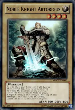 Noble Knight Artorigus - Super Rare GAOV-EN000 - LP - YuGiOh - Image 1