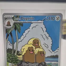 Pokemon Alolan Dugtrio 208/191 Sv08 Surging Sparks Rare Holo HP110 Card - Image 1
