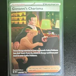 Pokemon Illustration Card Giovannis Charisma 204/165 S&V 151 NM Condition - Image 1