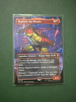 Raphael, the Muscle - Commander: Teenage Mutant Ninja Turtles (BORDERLESS FOIL) - Image 1