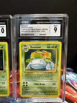 Pokemon Bulbasaur, Ivysaur, Venusaur Classic Collection Sequential CGC 10 & 9 - Image 4