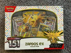 Pokemon TCG: Zapdos EX Collection Box 151 Zapdos Promo Scarlet & Violet SEALED - Image 1