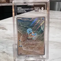 Pokemon Squirtle (2023) Sv: Scarlet & Violet 151 170/165 Illus. Rare Holo TAG 9 - Image 1