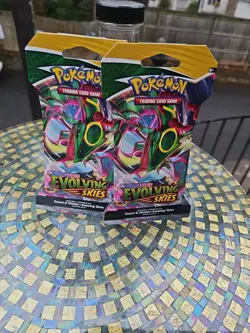 Two (2) Pokemon Sword & Shield Evolving Skies Blister Pack - Image 1