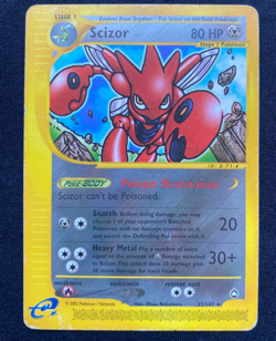 Pokemon Scizor Non Holo 32/147 Aquapolis (HP) - Image 1