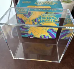 Pokemon Elite Trainer Box Acrylic Display Case - UV Protection & Magnetic Lid - Image 1