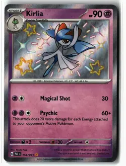 Kirlia ⭐ 154/091 Holo Shiny Rare Paldean Fates 2024 Pokemon NM - Image 1