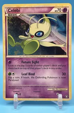 Pokemon TCG HGSS Triumphant Celebi Holo Rare 3/102 - Image 1