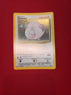 Chansey Holo Rare Base Set 003/102 NM Pokemon TCG - Image 1