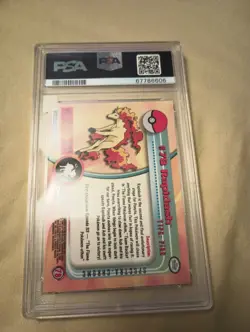 RAPIDASH #78 - Spectra 2000 POKEMON TOPPS CHROME TV SERIES - PSA 8 MINT - Image 2