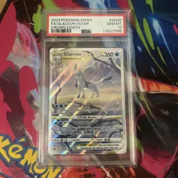 Pokemon TCG Crown Zenith Glaceon V STAR GG40/GG70 PSA 10 GEM MINT - Image 1