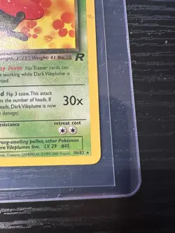 Dark Vileplume 30/82 Rare Team Rocket Non Holo WOTC Vintage Pokemon - Image 5
