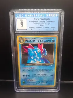 Dark Feraligatr Japanese Neo Destiny 160 Holo Pokemon CGC 9 - Image 1