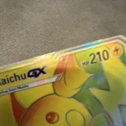 Pokemon Raichu GX Secret Rare Full Art Holo 75/73 Shining Legends Card - Image 3